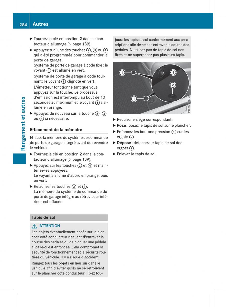 Mercedes Benz GLC Class manuel du proprietaire / page 286