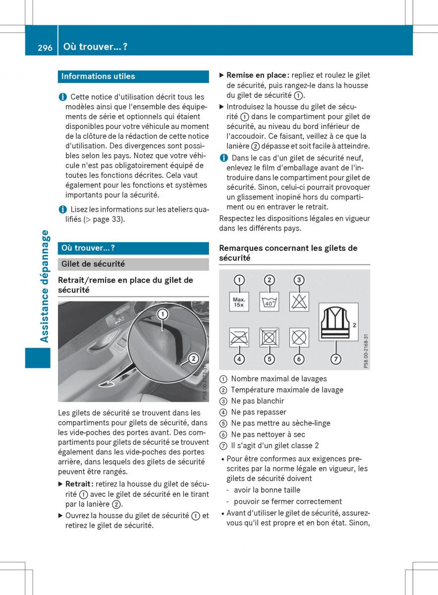 Mercedes Benz GLC Class manuel du proprietaire / page 298