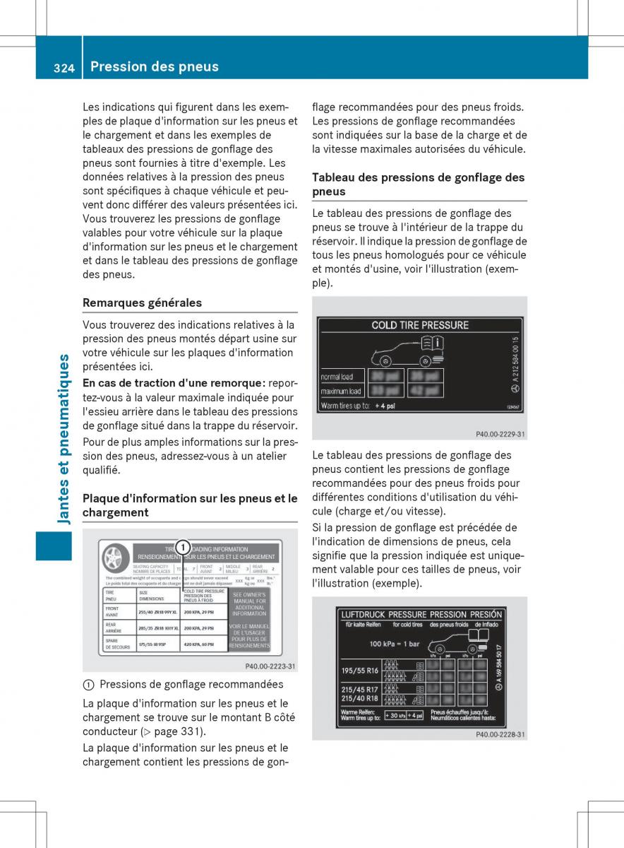 Mercedes Benz GLC Class manuel du proprietaire / page 326