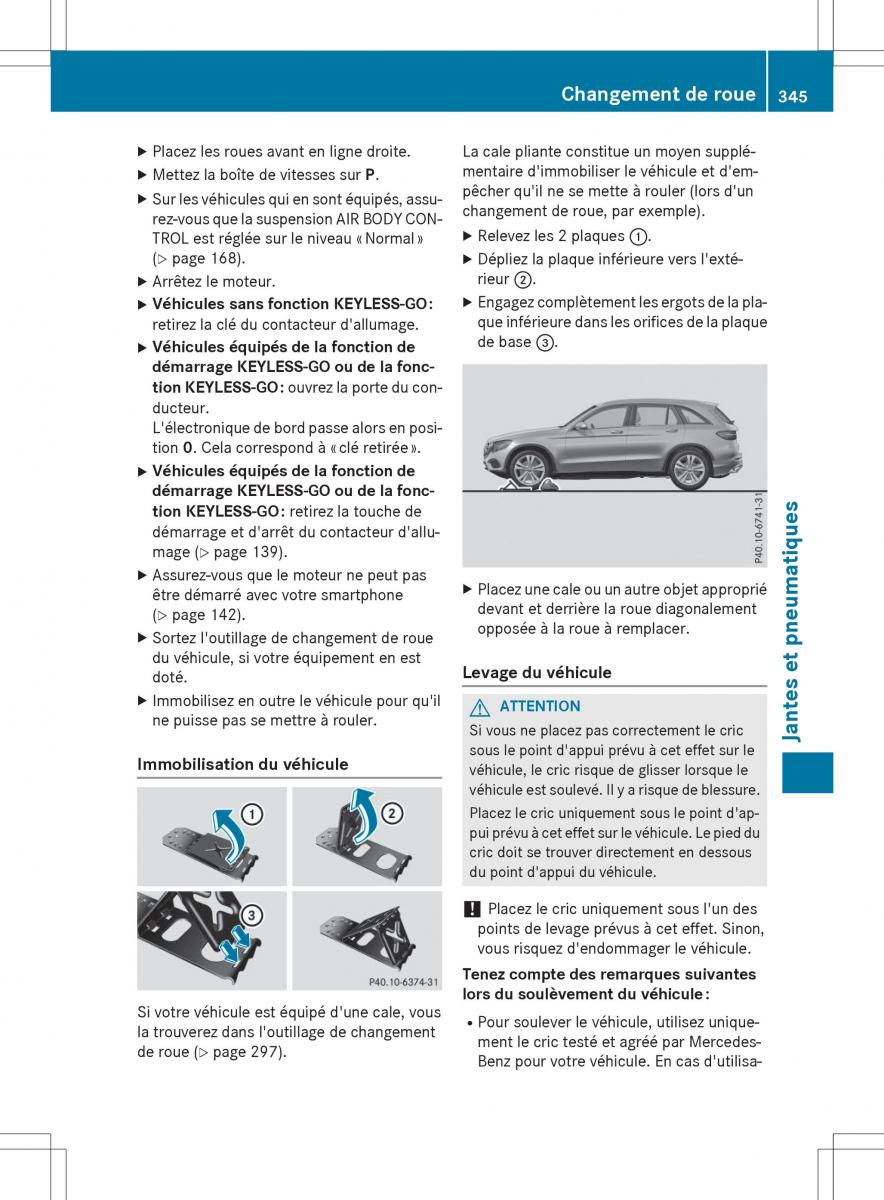 Mercedes Benz GLC Class manuel du proprietaire / page 347