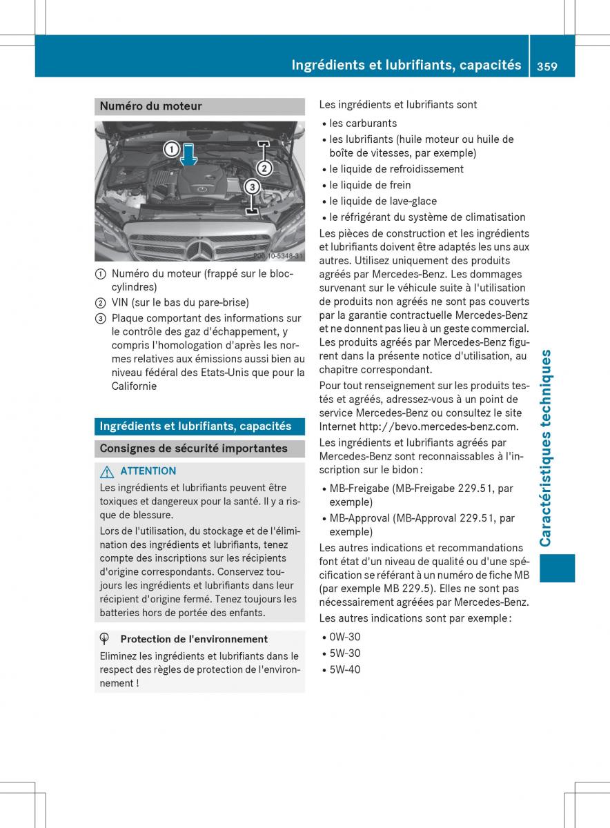 Mercedes Benz GLC Class manuel du proprietaire / page 361