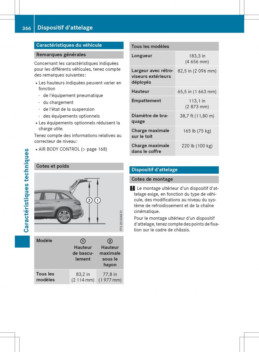 Mercedes Benz GLC Class manuel du proprietaire / page 368