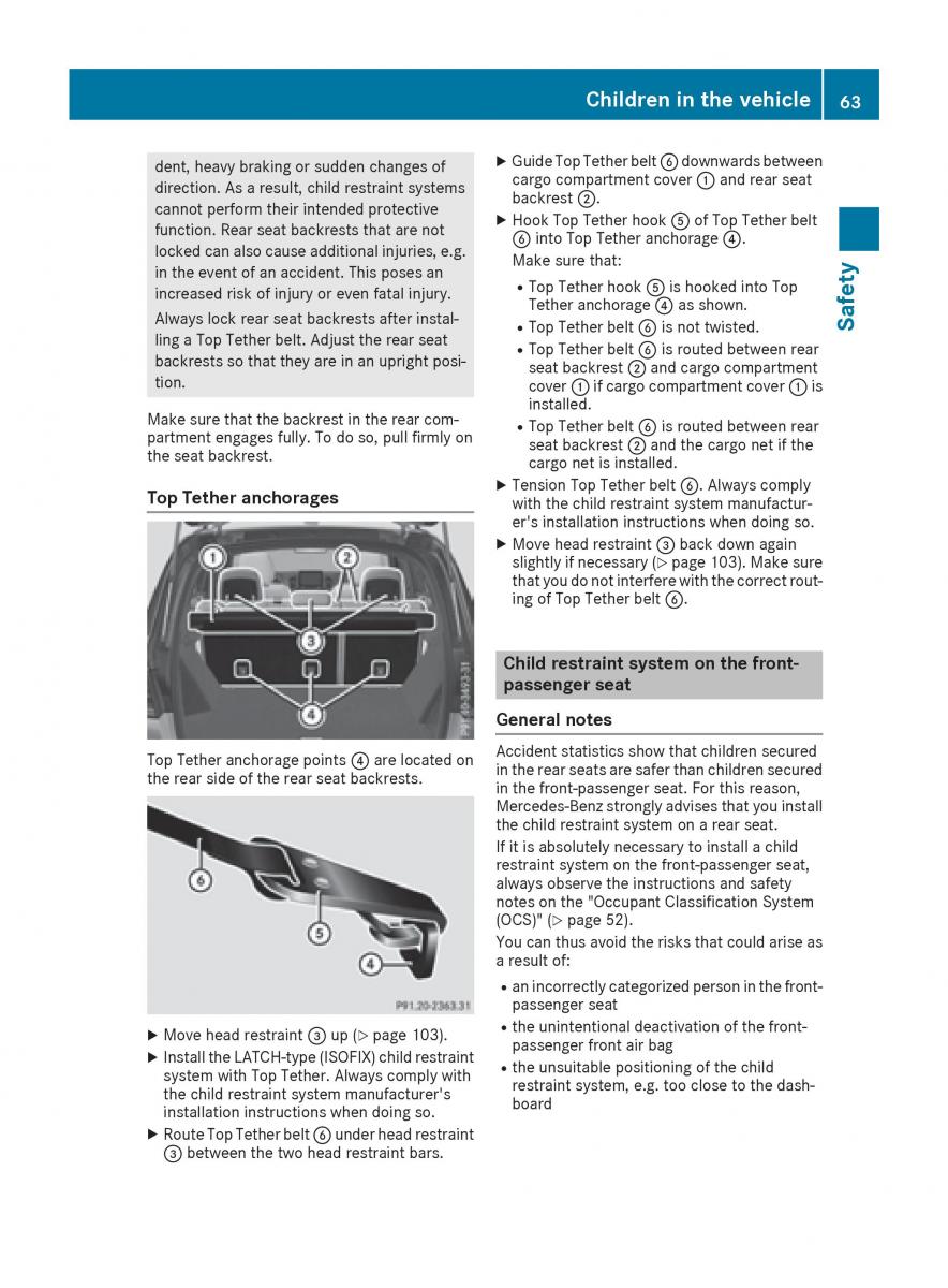 Mercedes Benz GLE Class owners manual / page 65