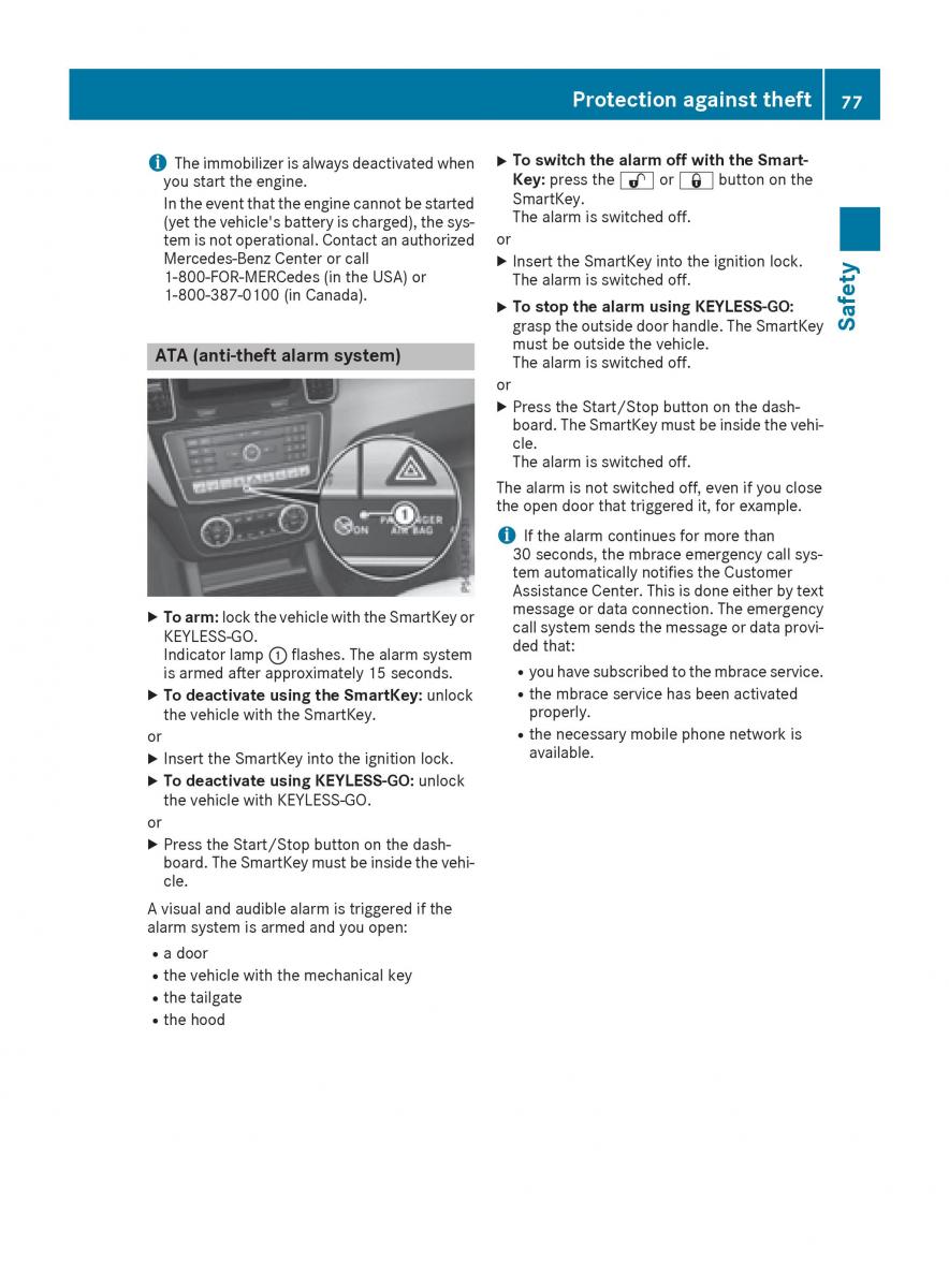 Mercedes Benz GLE Class owners manual / page 79