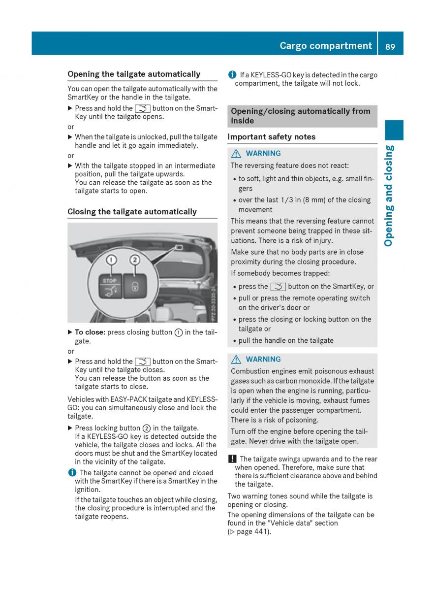 Mercedes Benz GLE Class owners manual / page 91