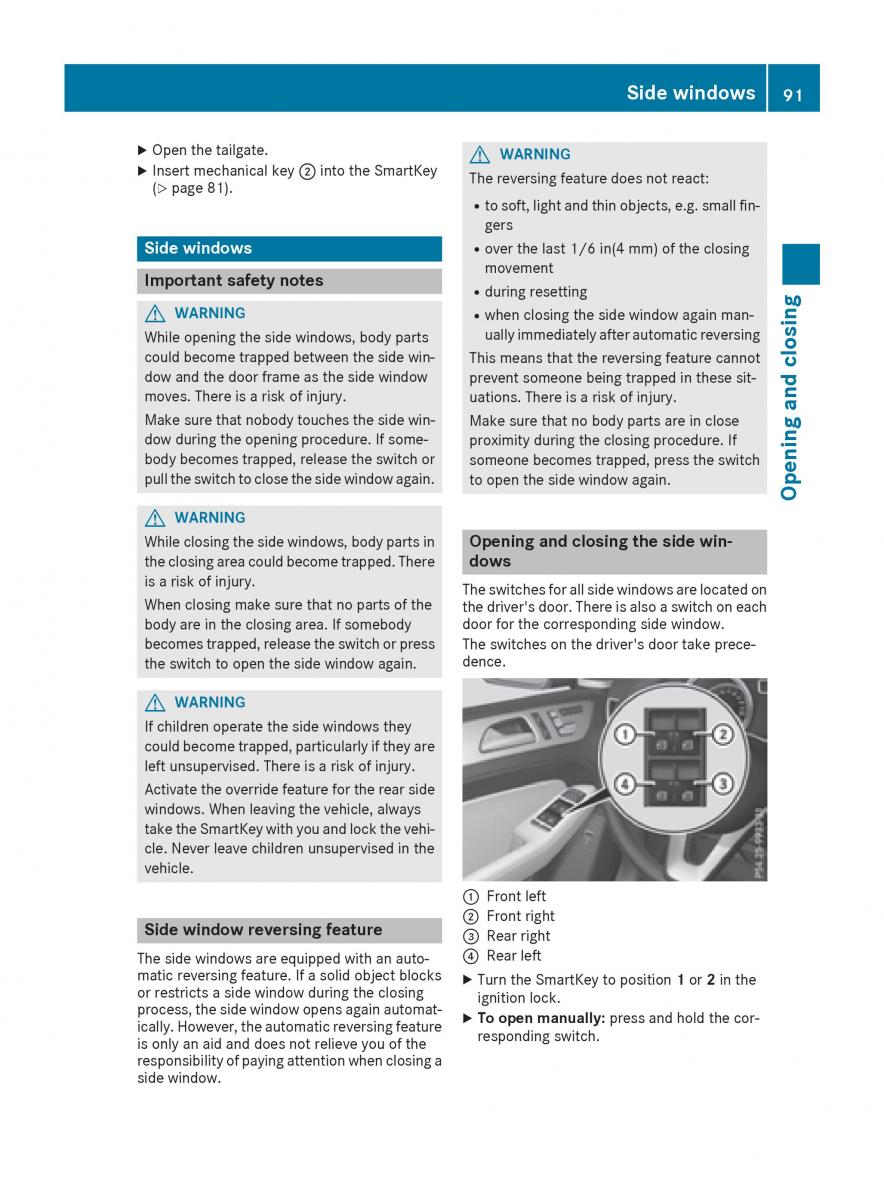 Mercedes Benz GLE Class owners manual / page 93