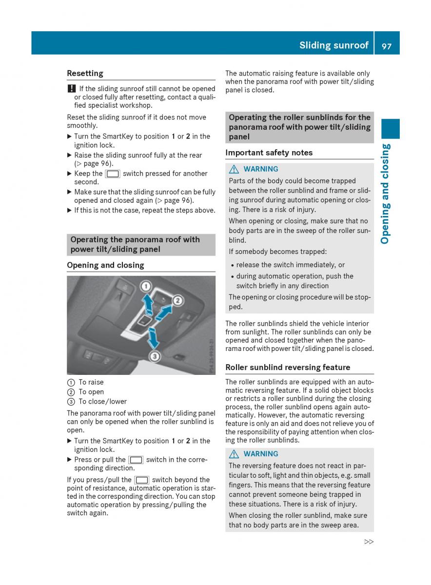 Mercedes Benz GLE Class owners manual / page 99