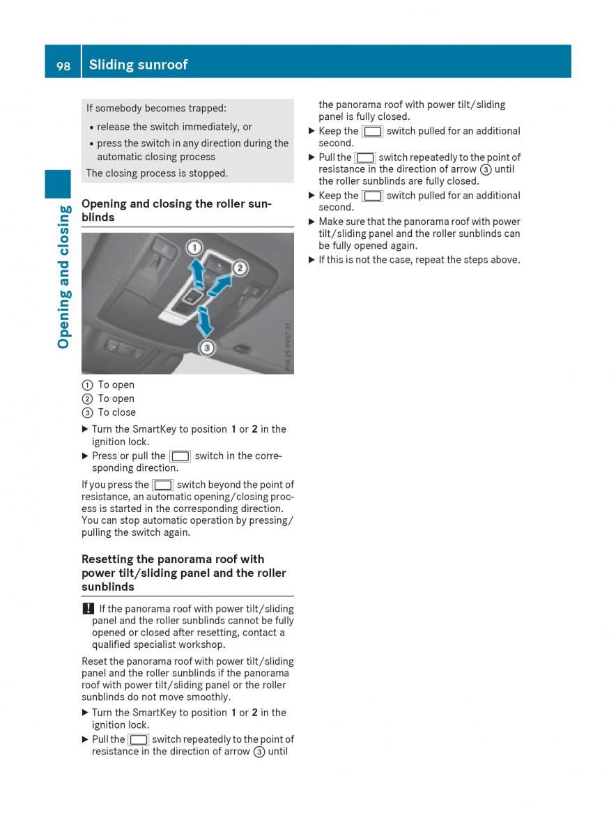 Mercedes Benz GLE Class owners manual / page 100