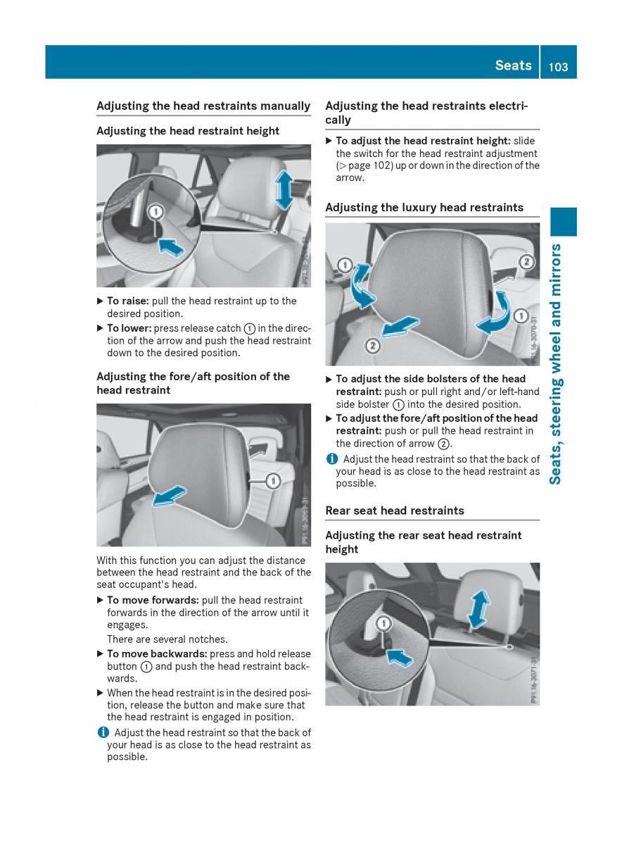 Mercedes Benz GLE Class owners manual / page 105