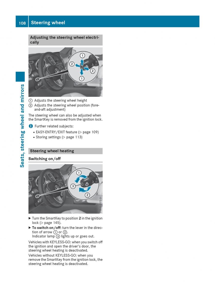 Mercedes Benz GLE Class owners manual / page 110