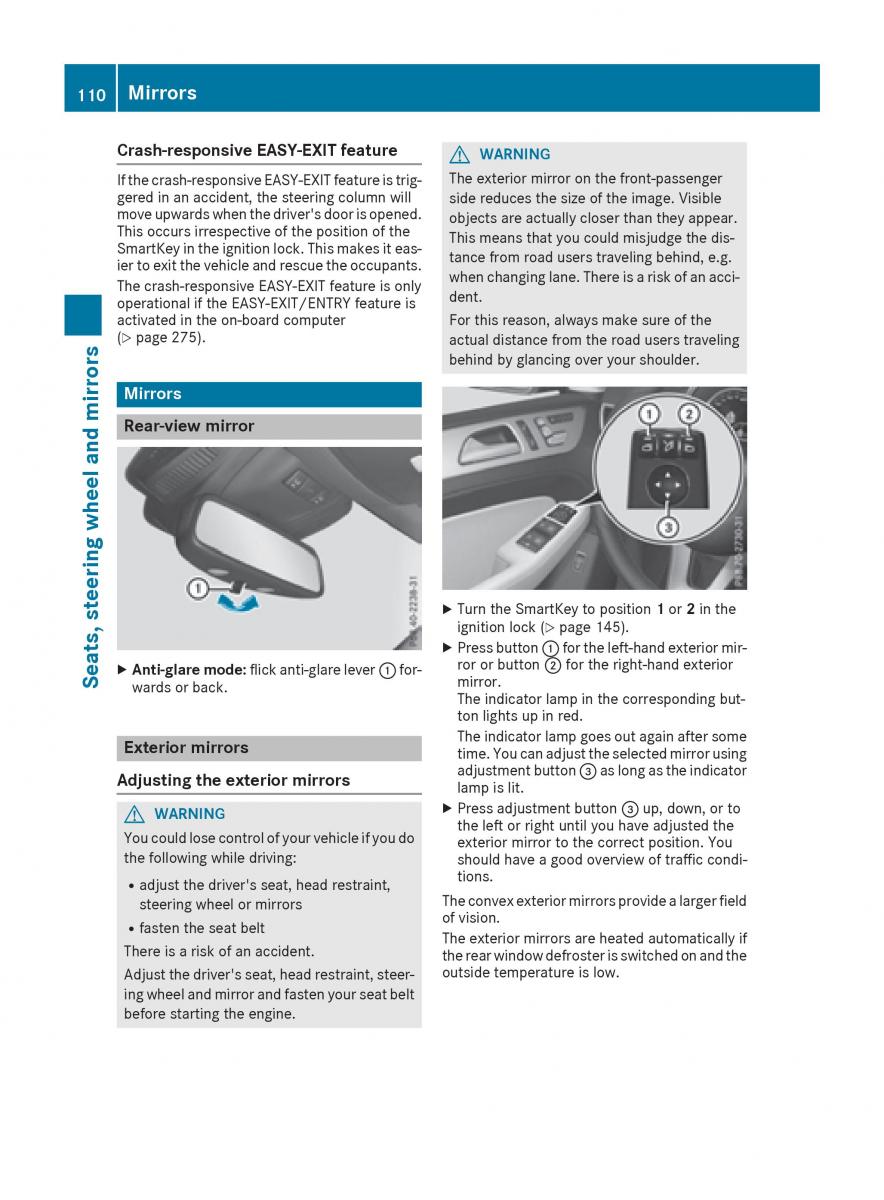 Mercedes Benz GLE Class owners manual / page 112