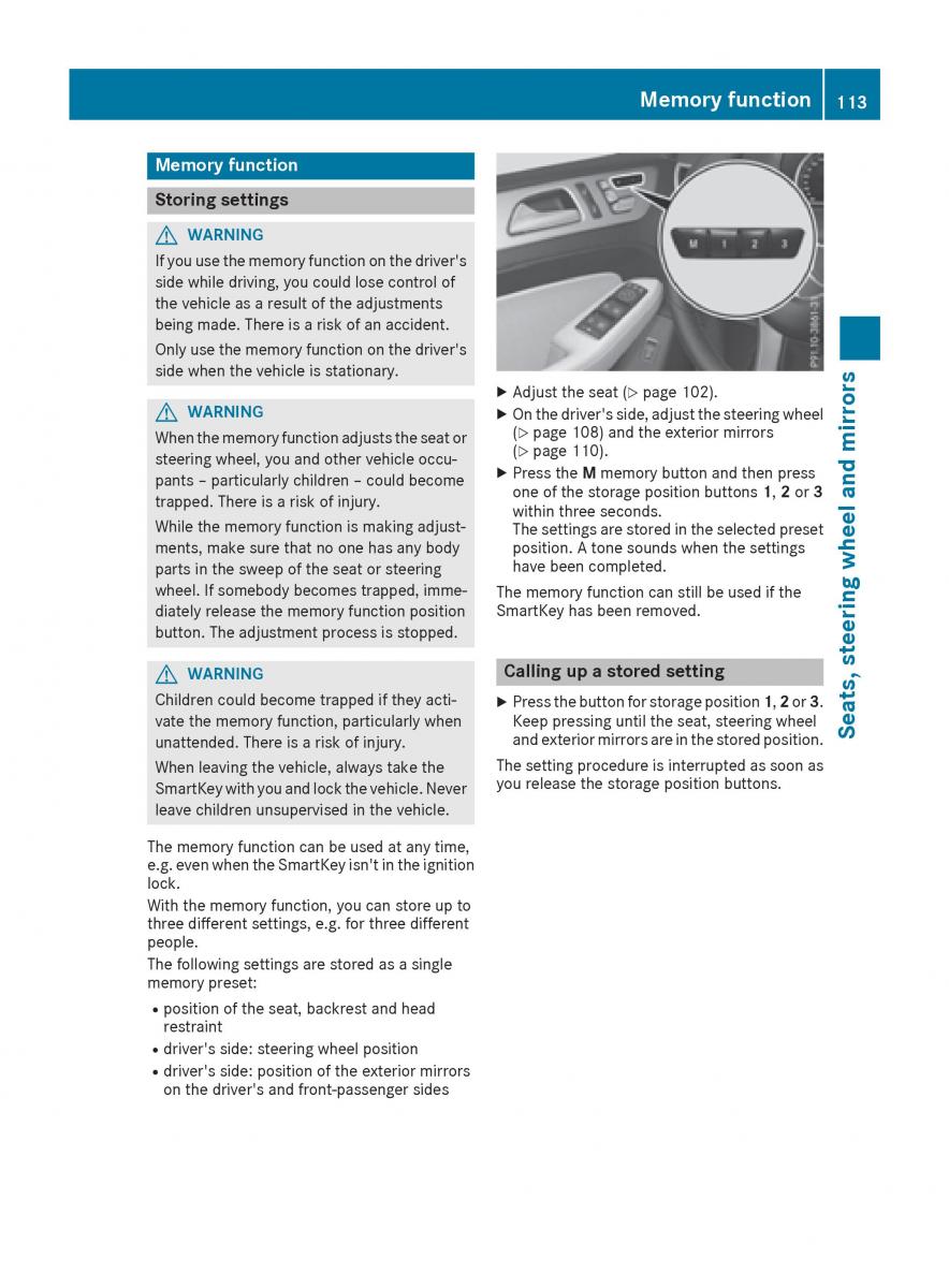 Mercedes Benz GLE Class owners manual / page 115