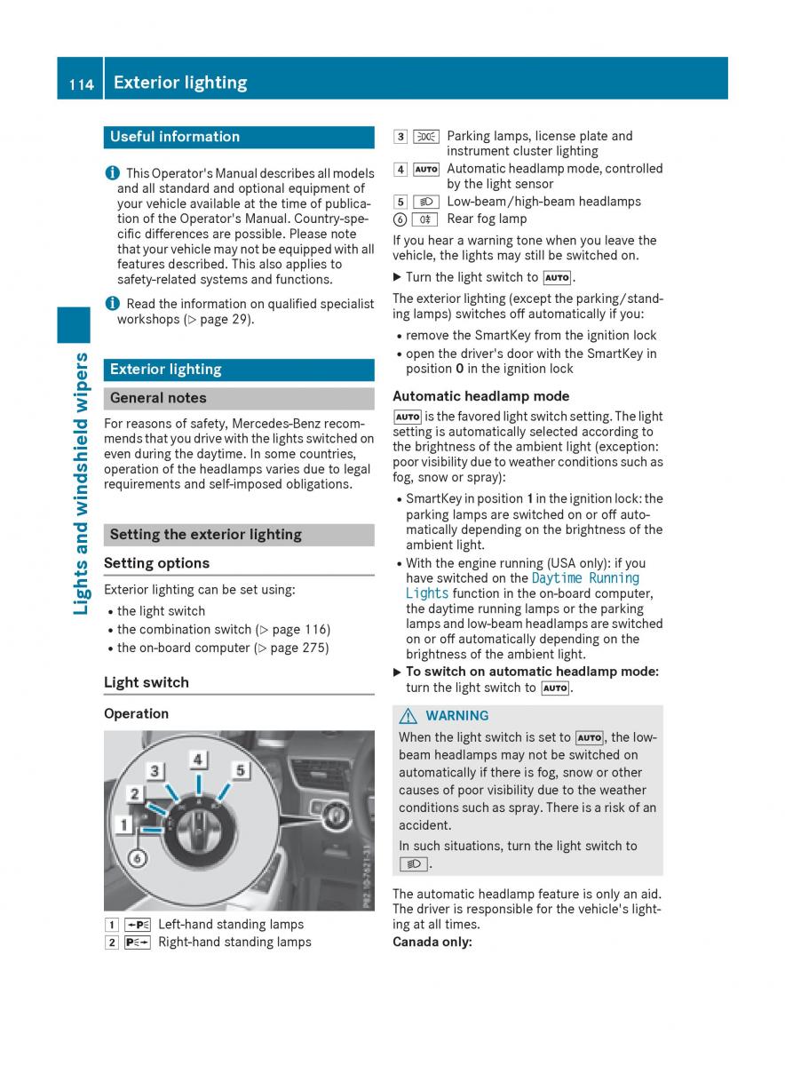 Mercedes Benz GLE Class owners manual / page 116