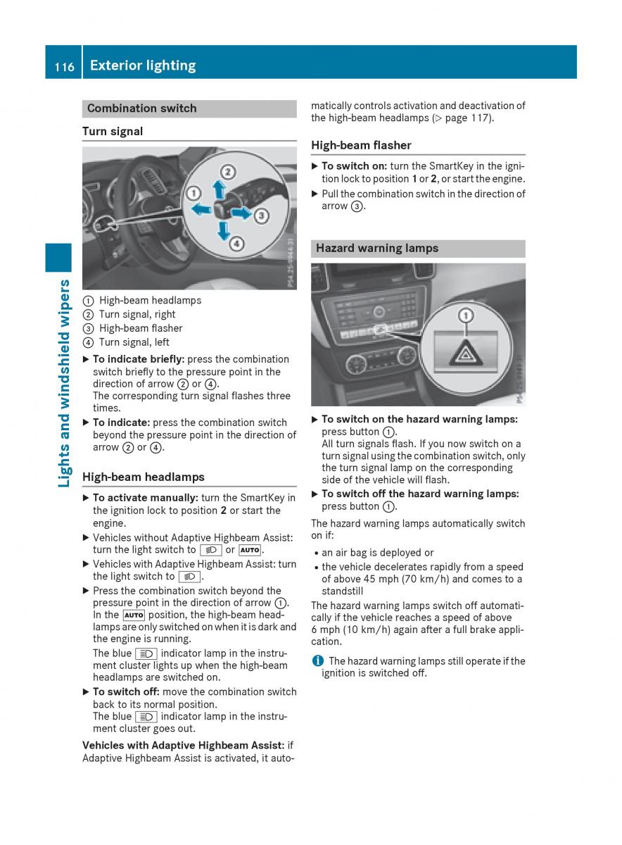 Mercedes Benz GLE Class owners manual / page 118