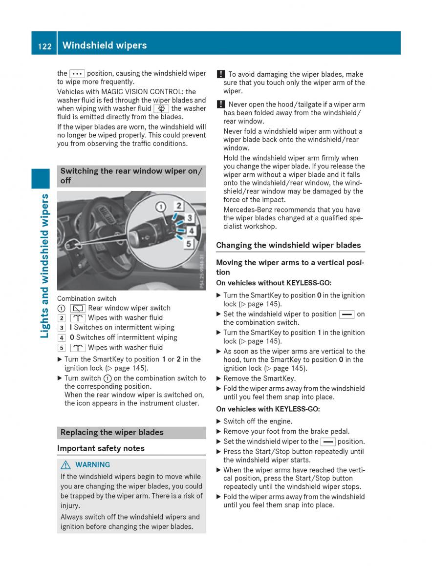 Mercedes Benz GLE Class owners manual / page 124