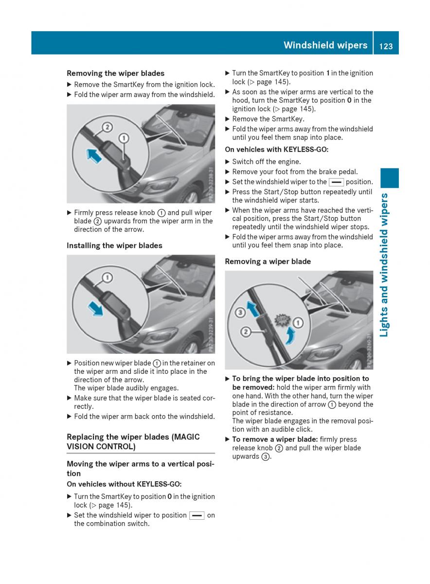 Mercedes Benz GLE Class owners manual / page 125