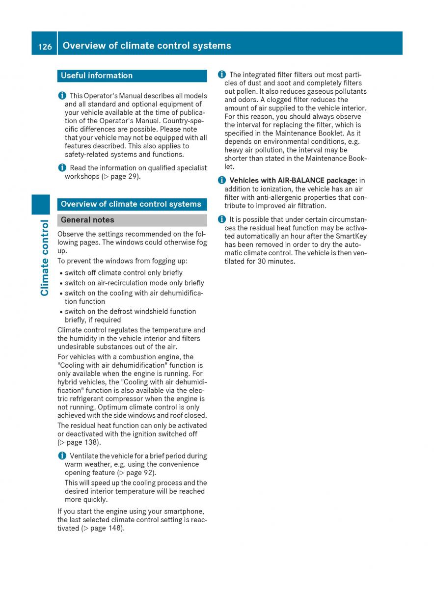 Mercedes Benz GLE Class owners manual / page 128