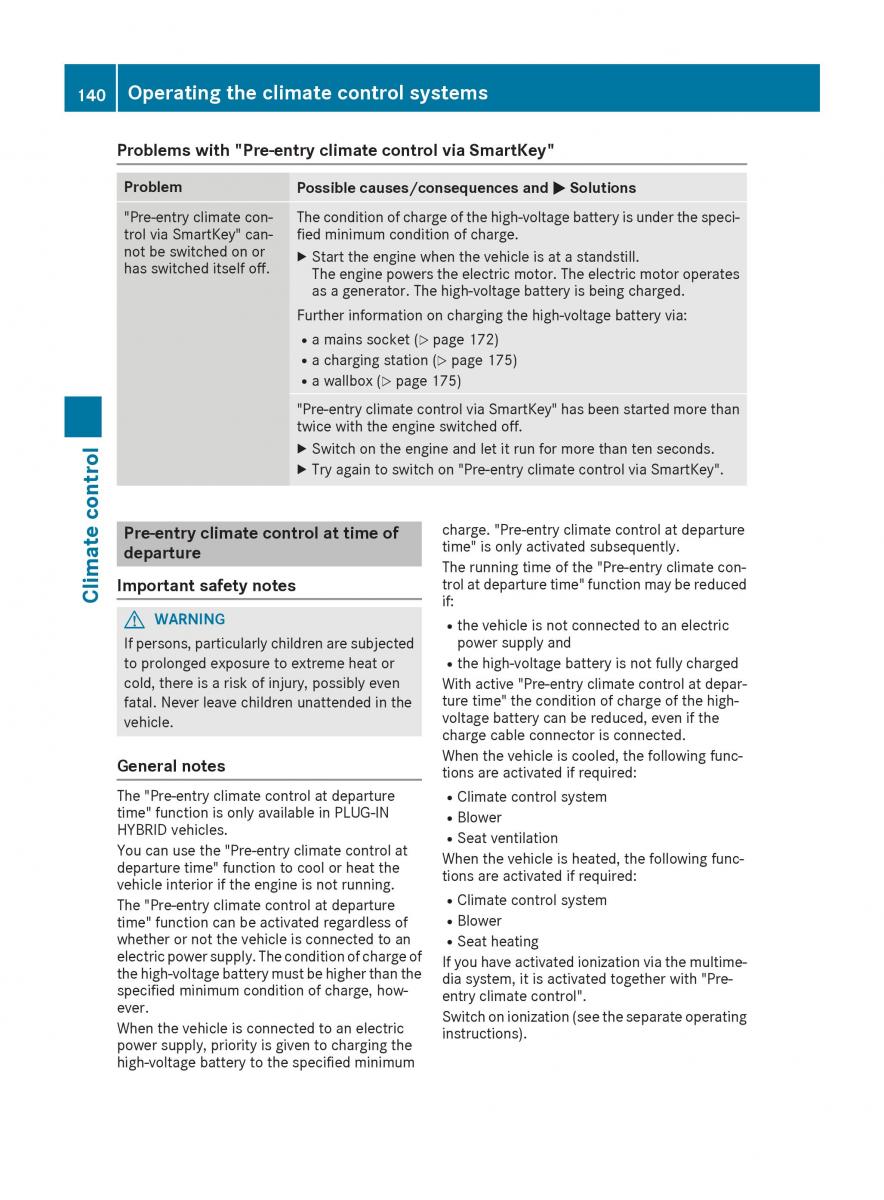 Mercedes Benz GLE Class owners manual / page 142