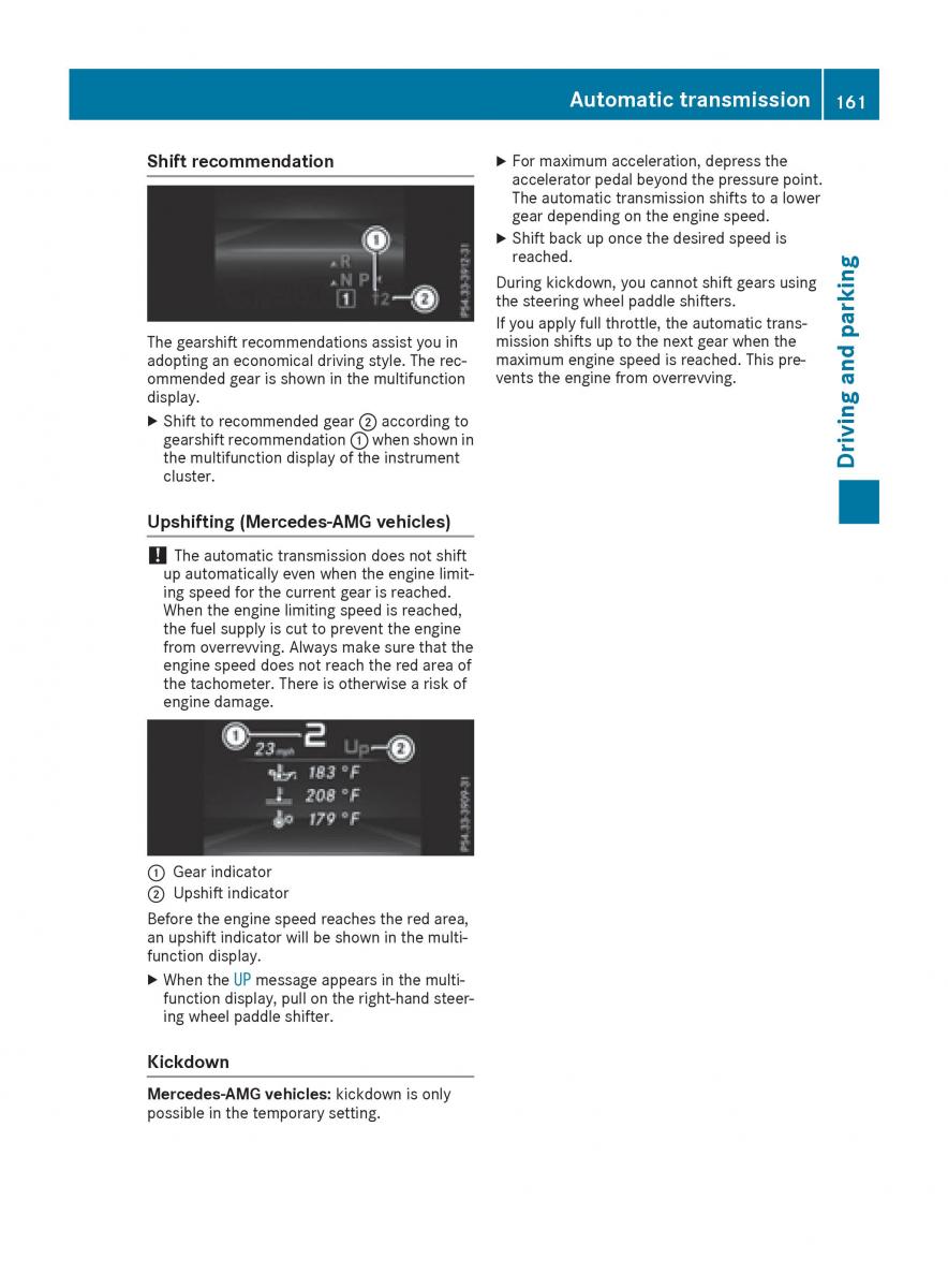 Mercedes Benz GLE Class owners manual / page 163