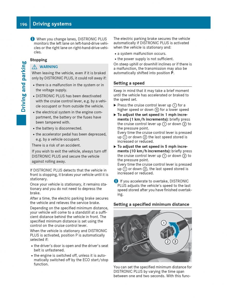 Mercedes Benz GLE Class owners manual / page 198