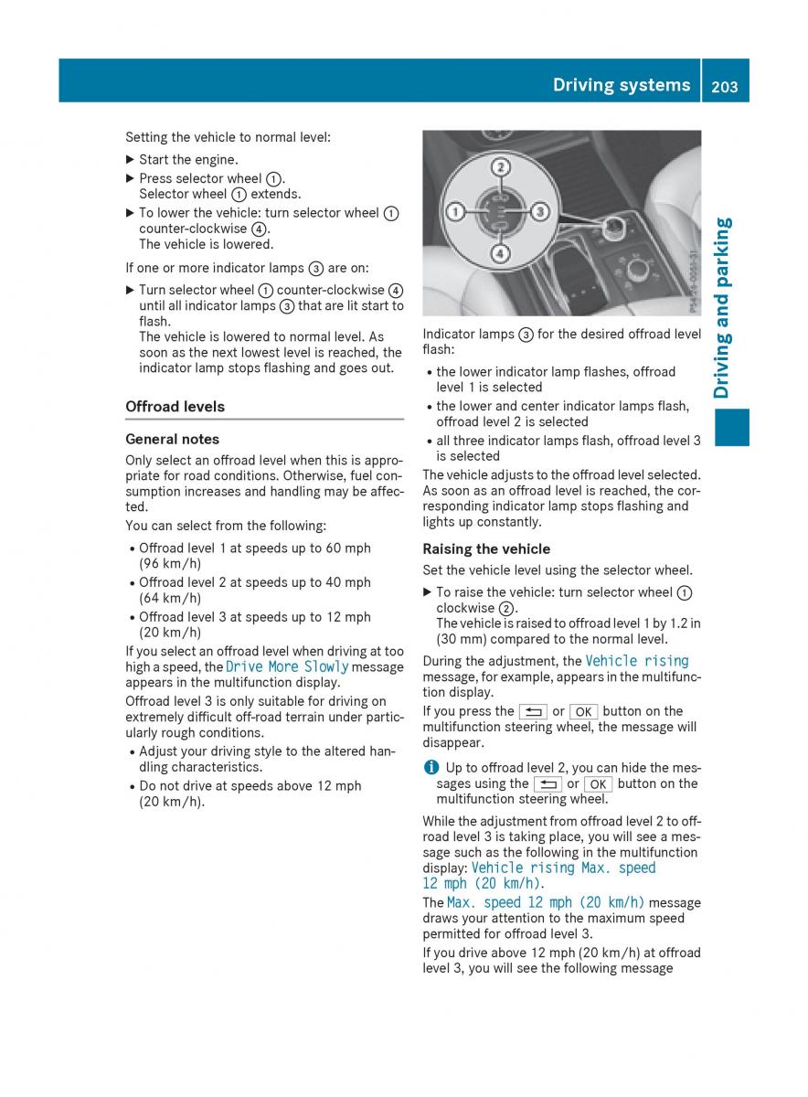 Mercedes Benz GLE Class owners manual / page 205