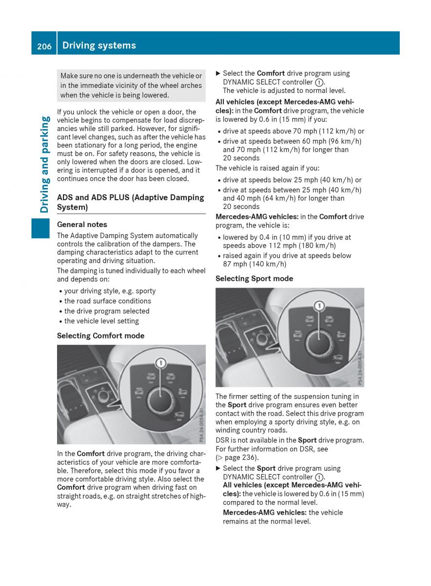 Mercedes Benz GLE Class owners manual / page 208