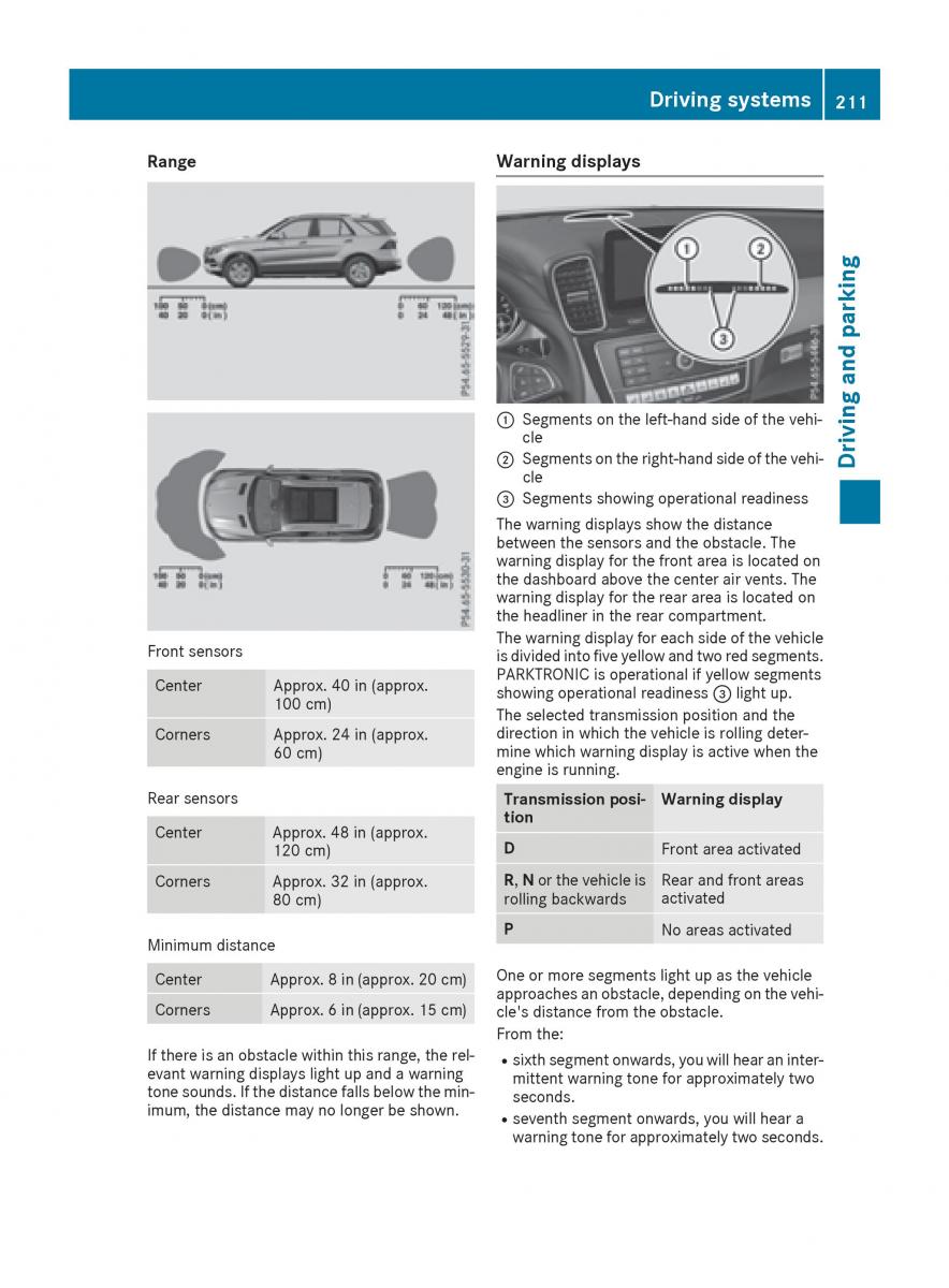 Mercedes Benz GLE Class owners manual / page 213