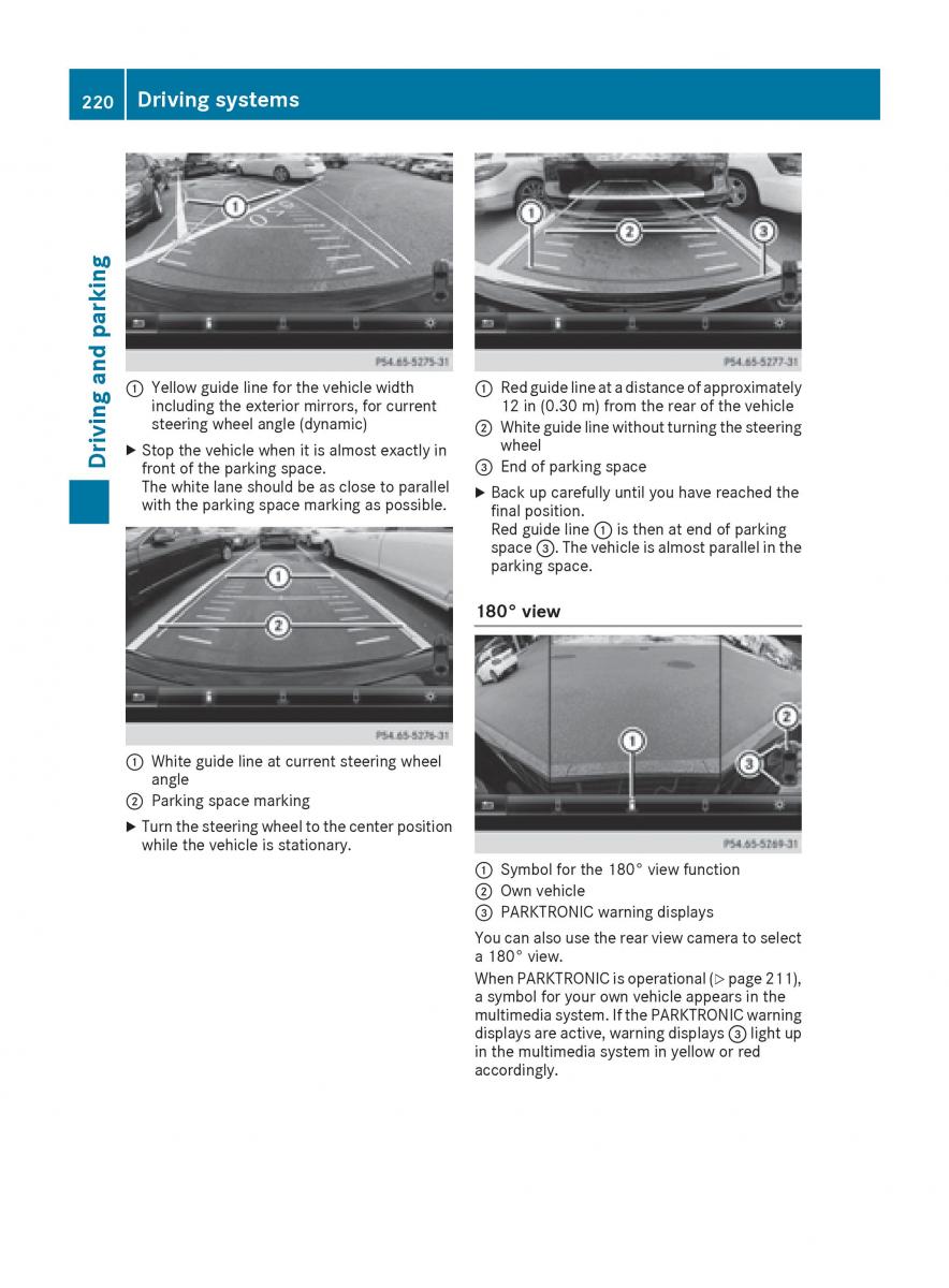 Mercedes Benz GLE Class owners manual / page 222