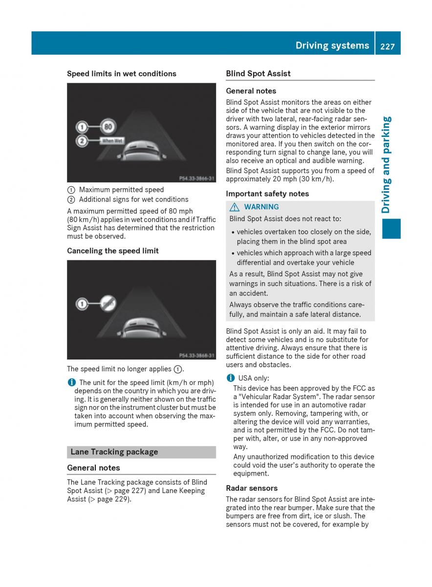 Mercedes Benz GLE Class owners manual / page 229