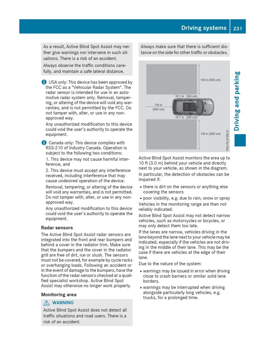 Mercedes Benz GLE Class owners manual / page 233