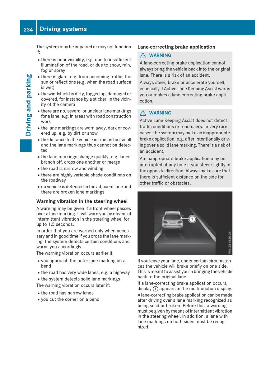 Mercedes Benz GLE Class owners manual / page 236