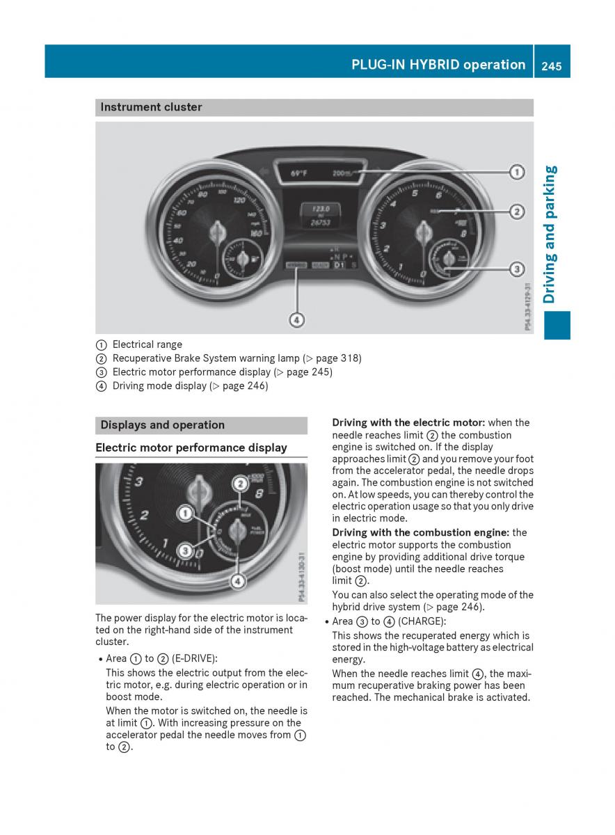 Mercedes Benz GLE Class owners manual / page 247