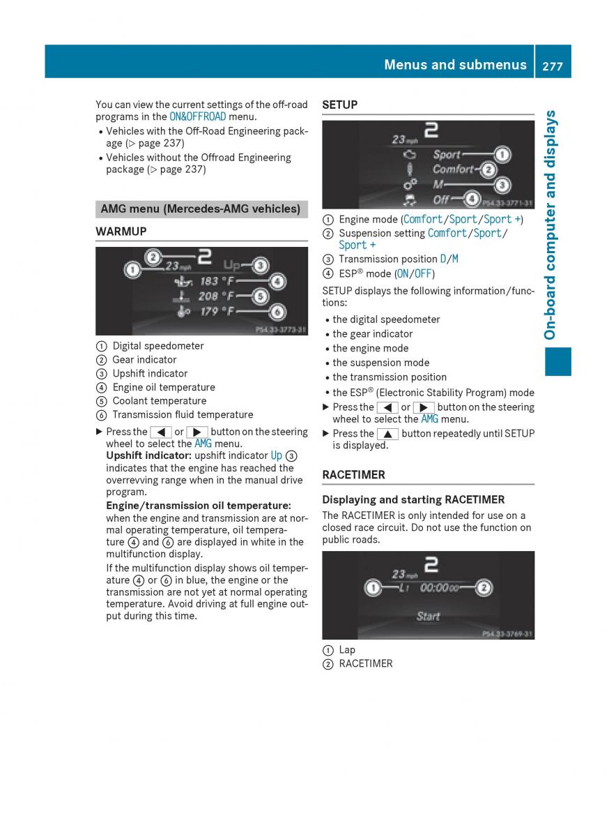 Mercedes Benz GLE Class owners manual / page 279