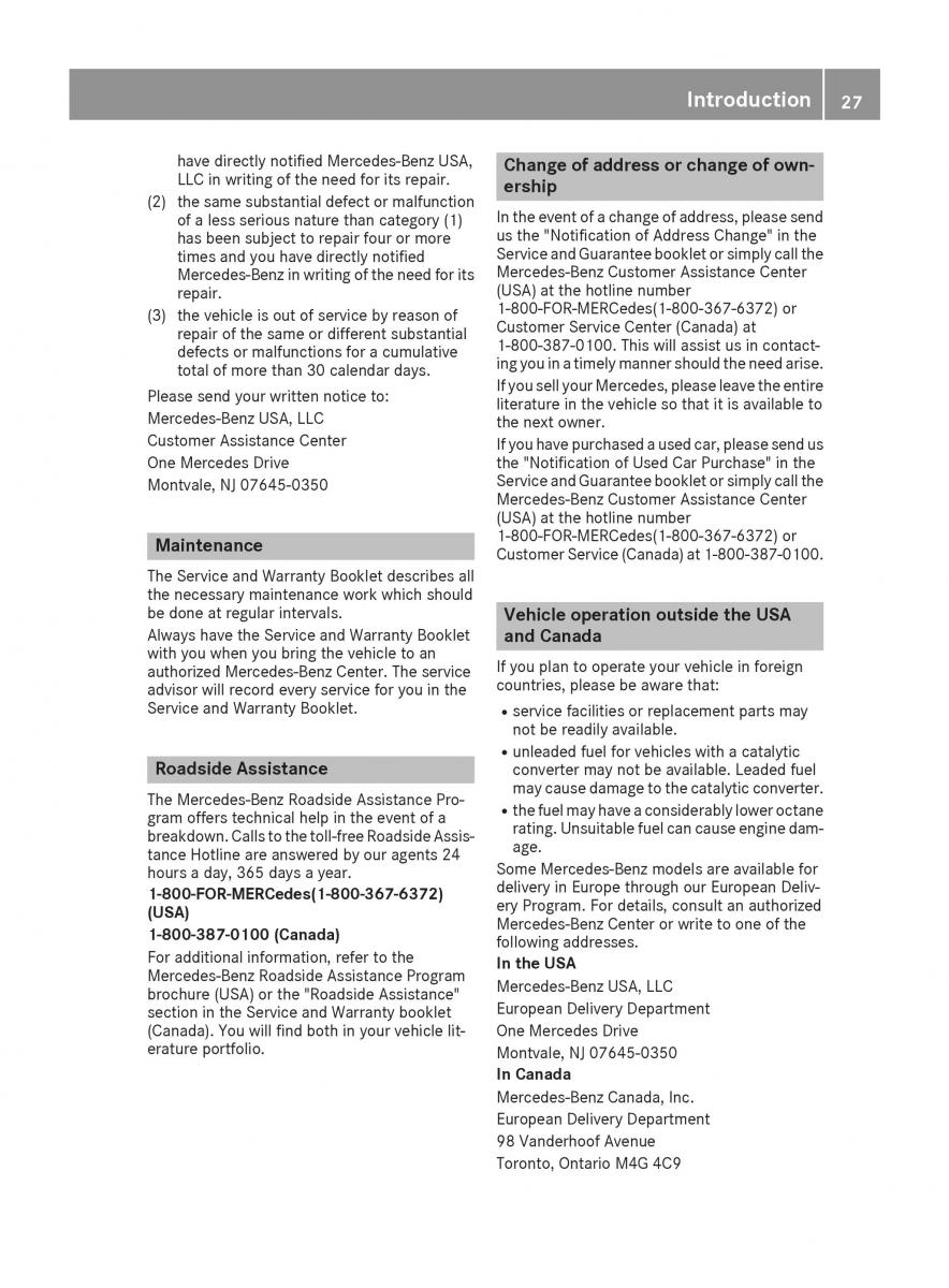 Mercedes Benz GLE Class owners manual / page 29