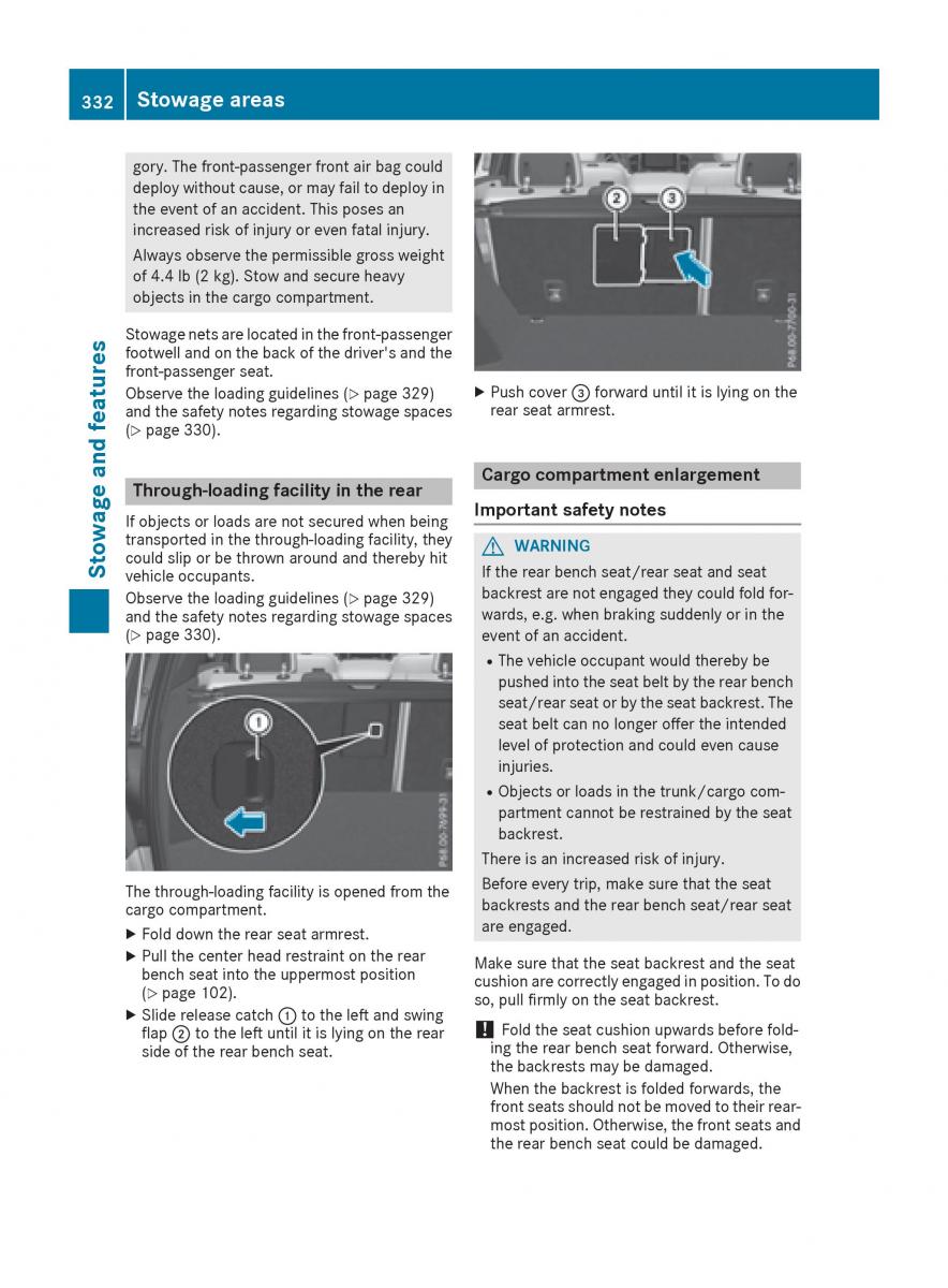 Mercedes Benz GLE Class owners manual / page 334