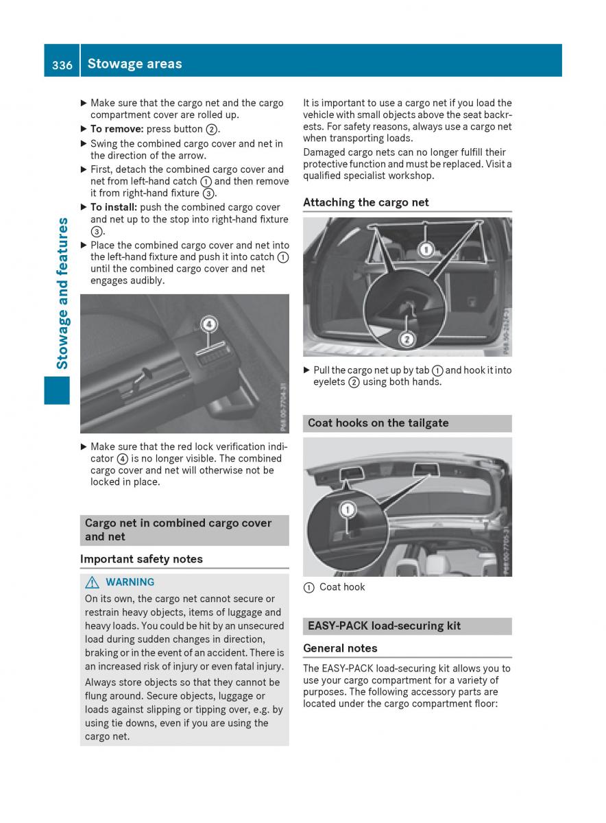 Mercedes Benz GLE Class owners manual / page 338