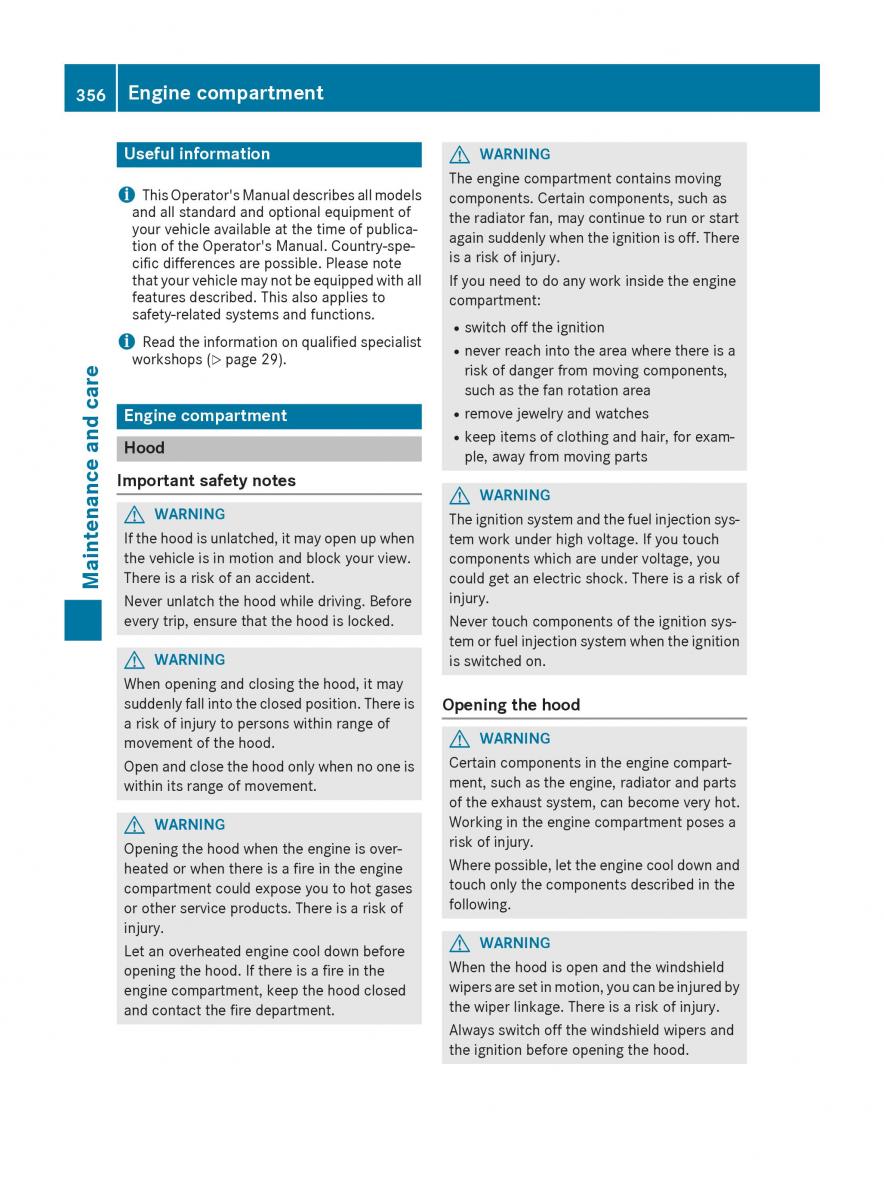 Mercedes Benz GLE Class owners manual / page 358