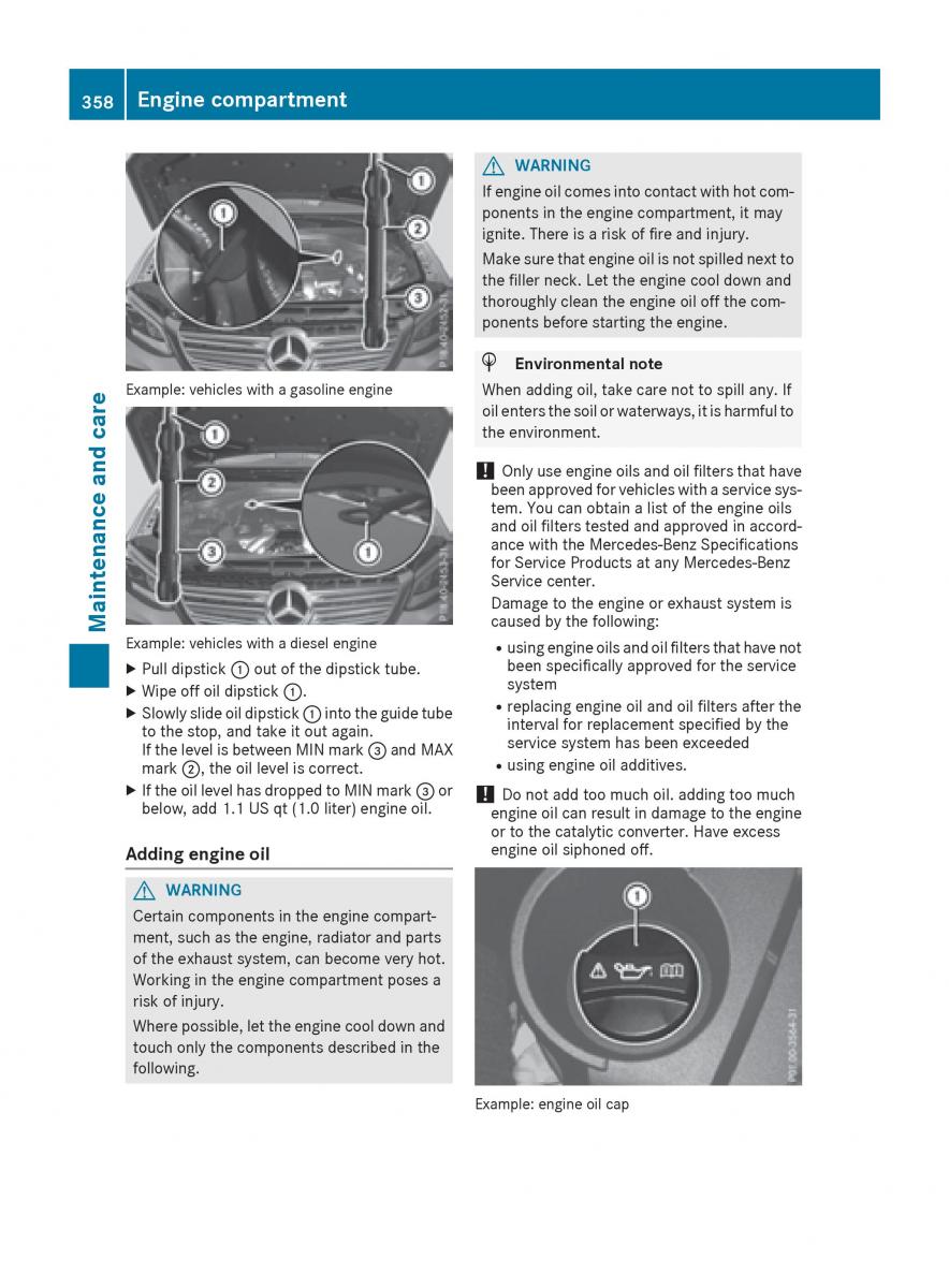 Mercedes Benz GLE Class owners manual / page 360