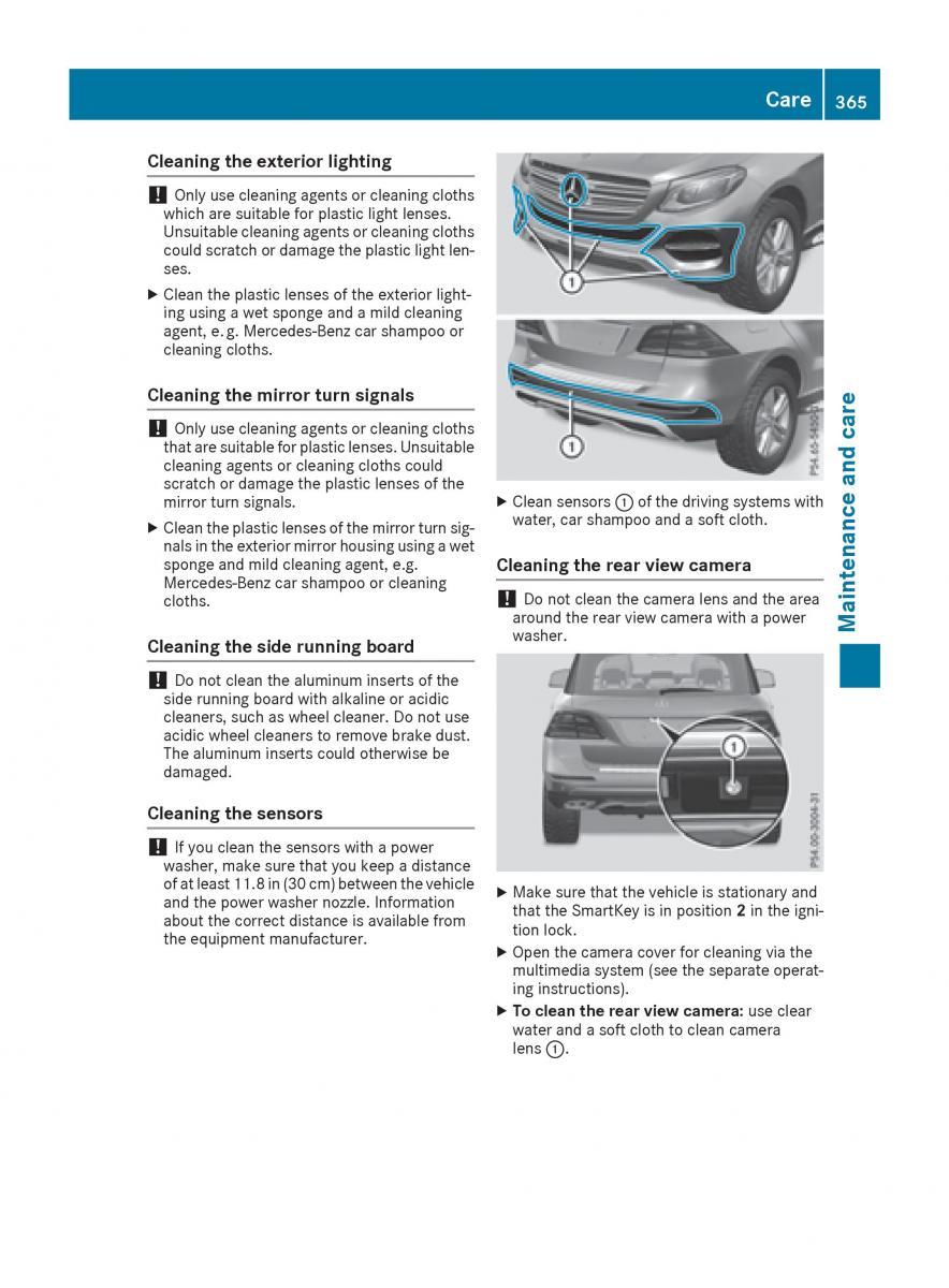 Mercedes Benz GLE Class owners manual / page 367