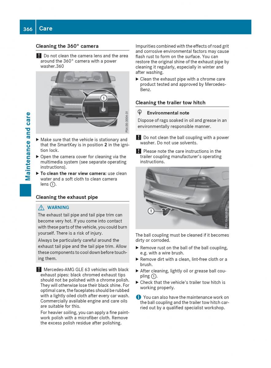 Mercedes Benz GLE Class owners manual / page 368