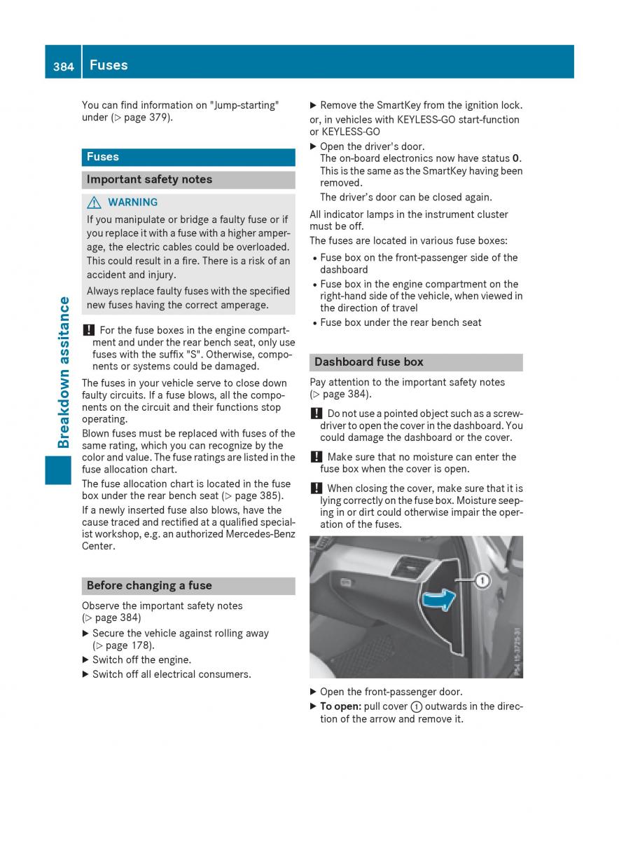 Mercedes Benz GLE Class owners manual / page 386