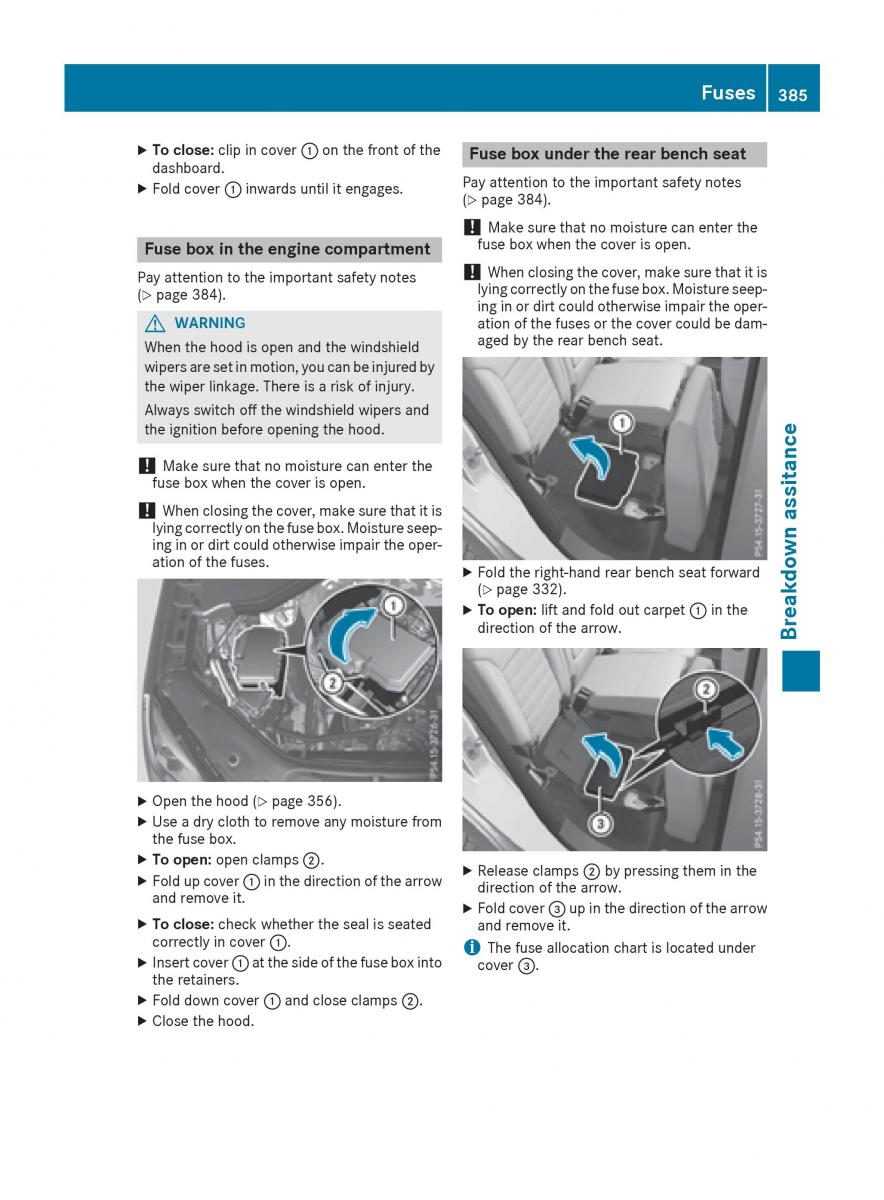 Mercedes Benz GLE Class owners manual / page 387