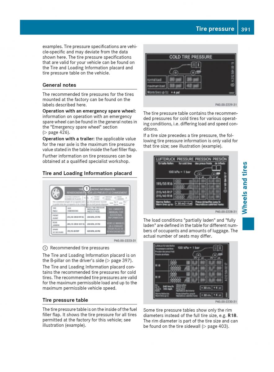 Mercedes Benz GLE Class owners manual / page 393