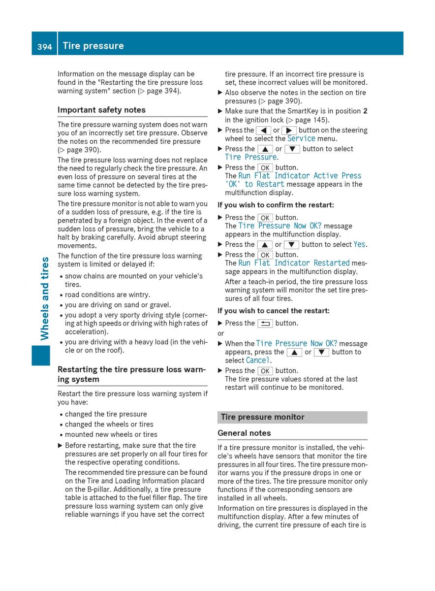 Mercedes Benz GLE Class owners manual / page 396