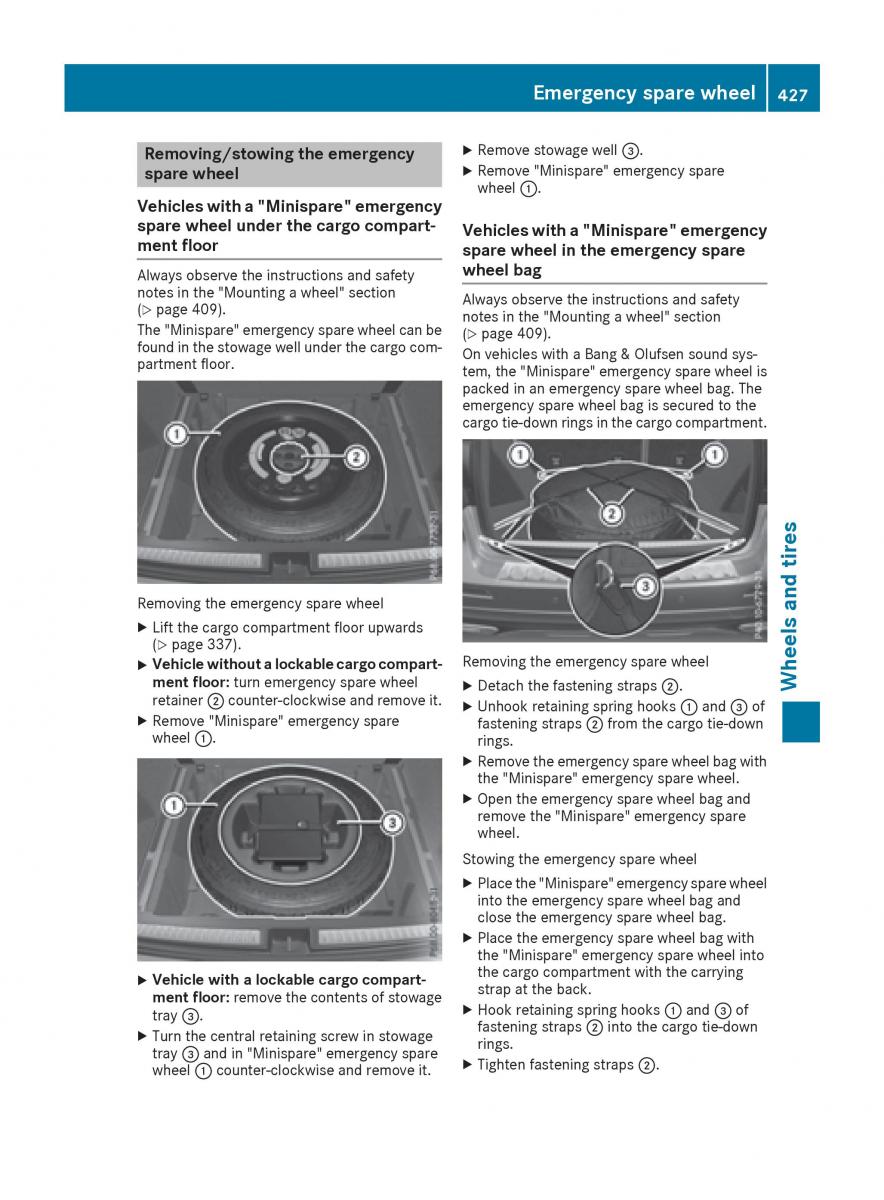 Mercedes Benz GLE Class owners manual / page 429