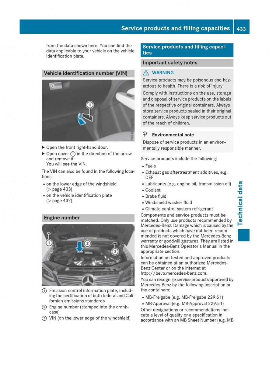 Mercedes Benz GLE Class owners manual / page 435