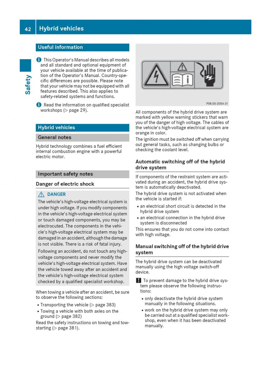 Mercedes Benz GLE Class owners manual / page 44