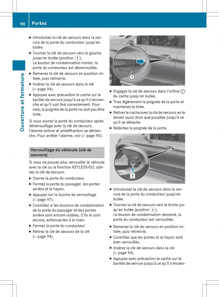 Mercedes Benz GLE Class manuel du proprietaire / page 100