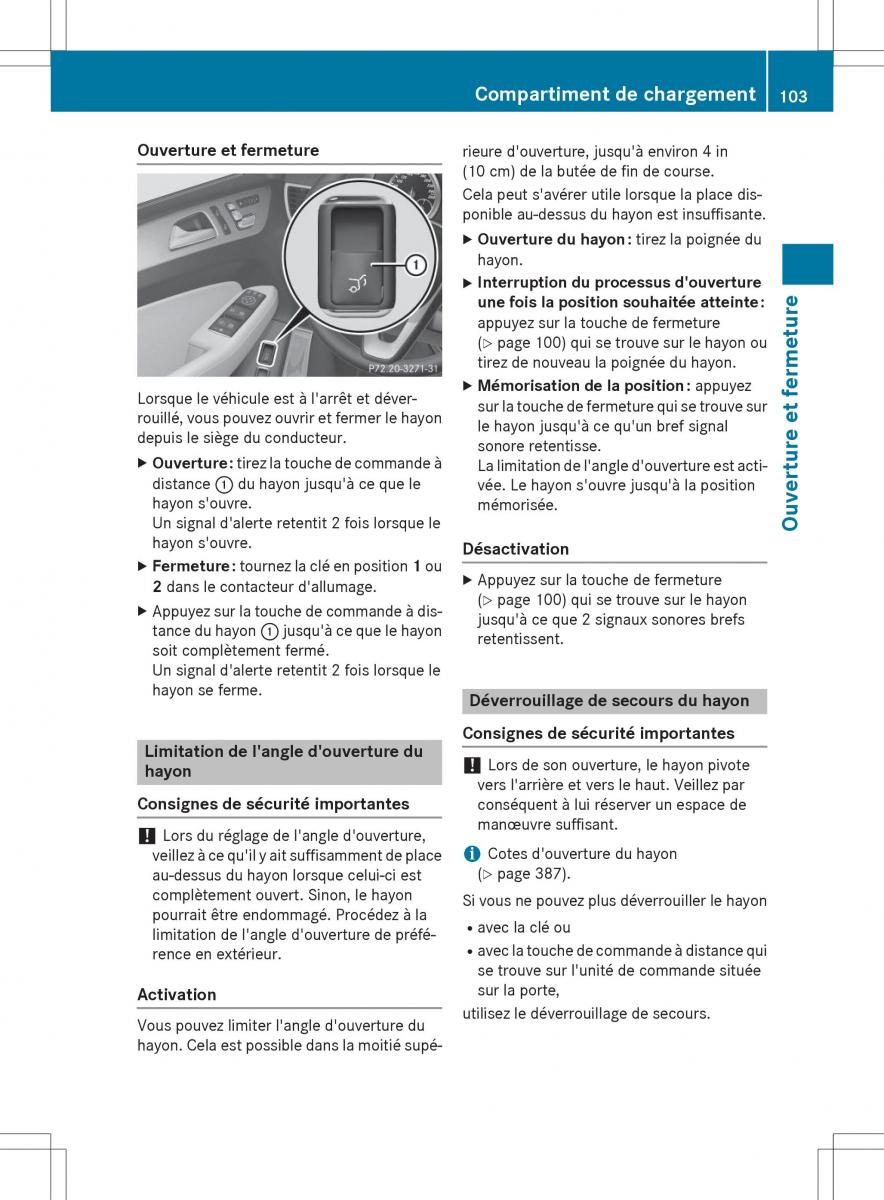 Mercedes Benz GLE Class manuel du proprietaire / page 105