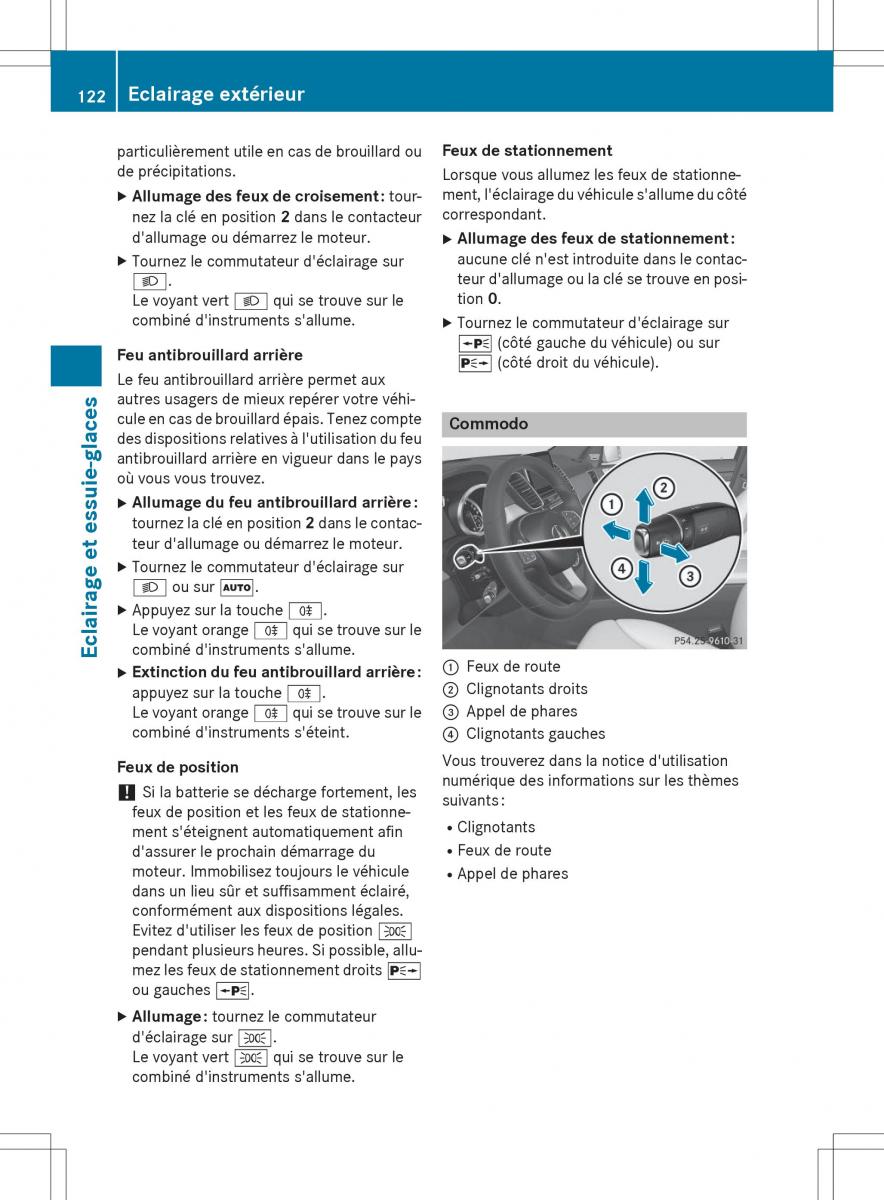 Mercedes Benz GLE Class manuel du proprietaire / page 124